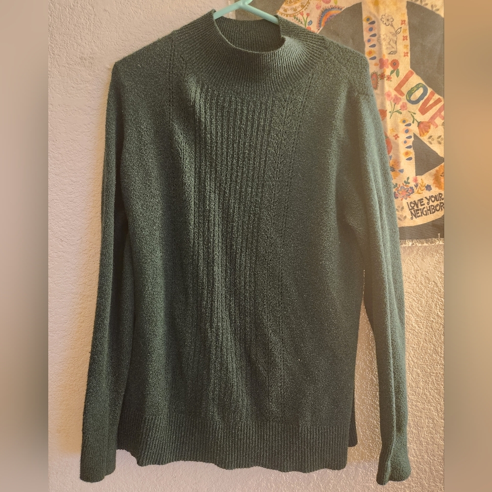 Old Navy Womens Dark Green Turtleneck Sweater